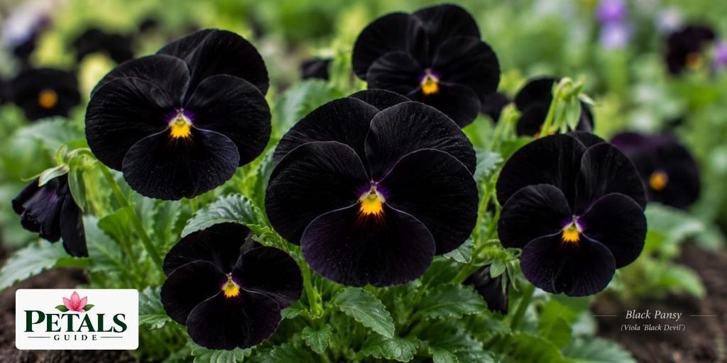 Black Pansy- BLACK FLOWERS