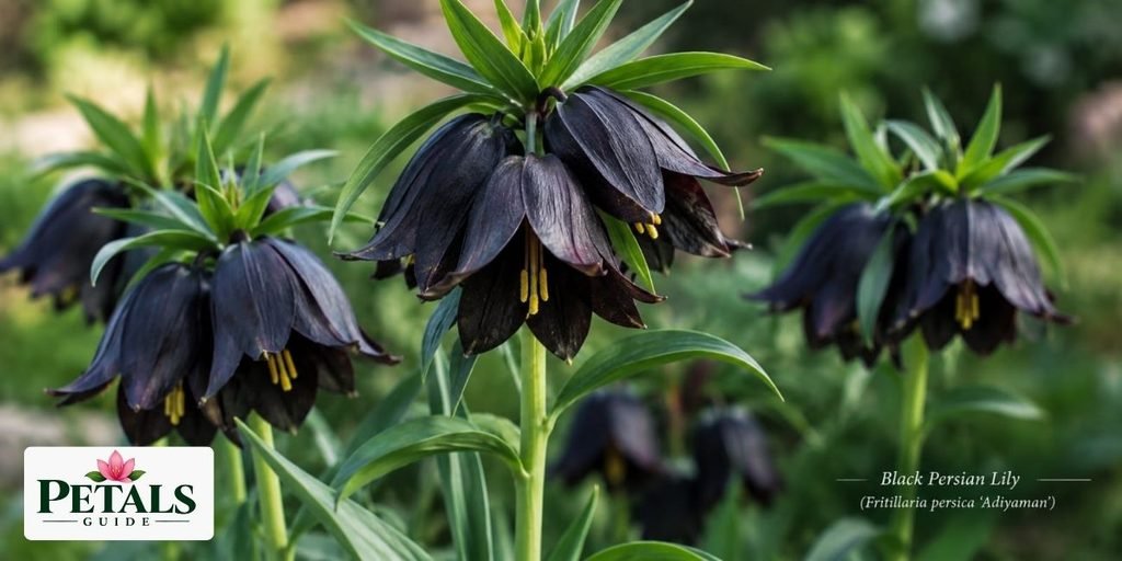 Black Persian Lily-black flowers