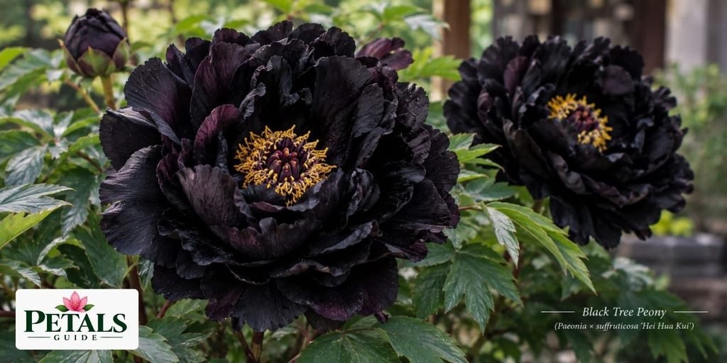 Black Tree Peony-black flowers